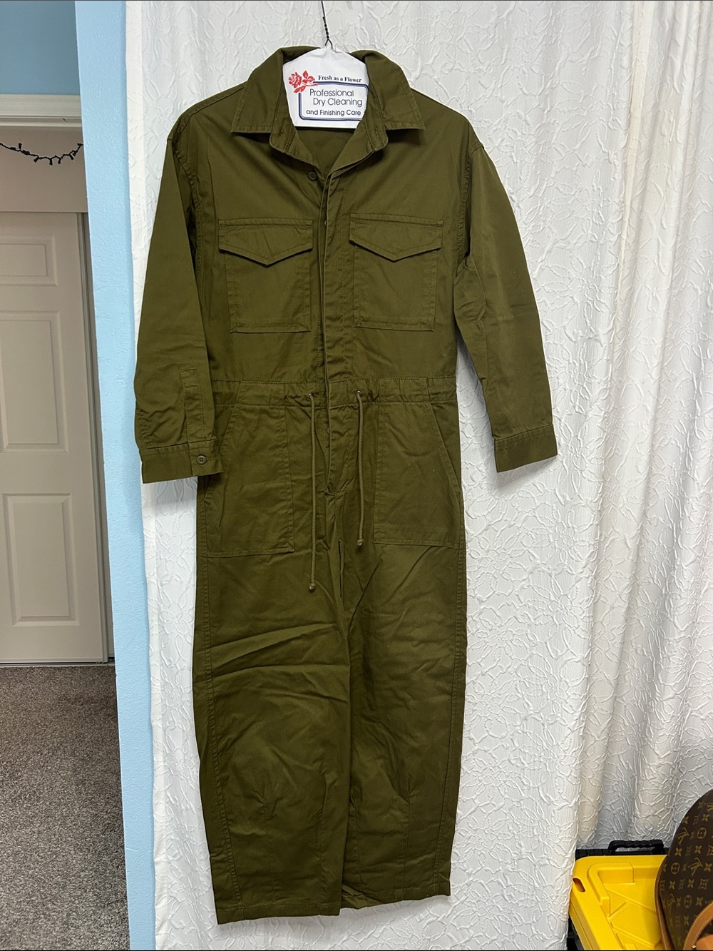 Levi's Olive Green Utility Jumpsuit
